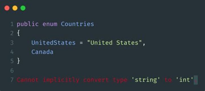 Can Enum have string value C#?
