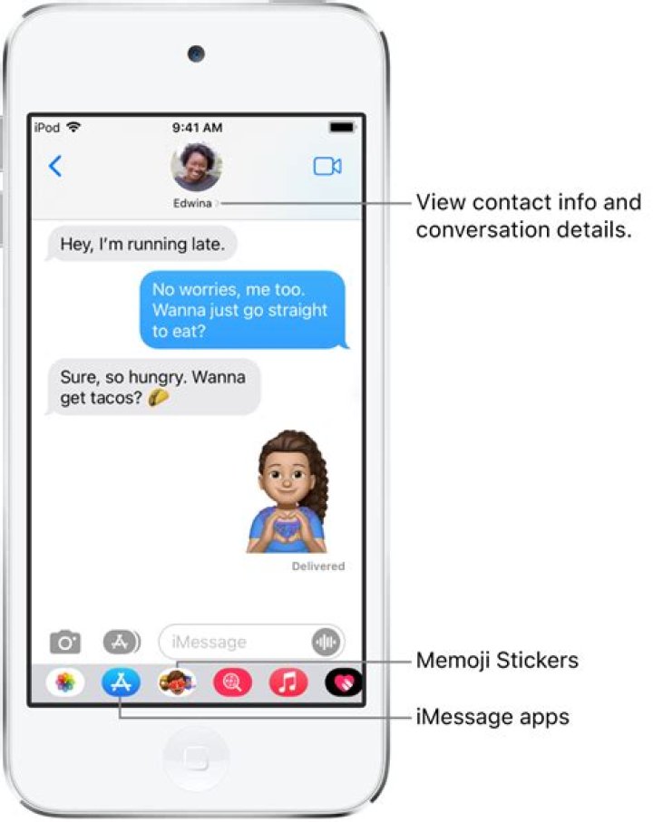 Can iPod send text messages?