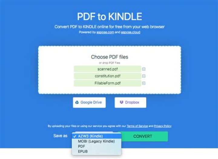 Can you convert a PDF to Kindle format?