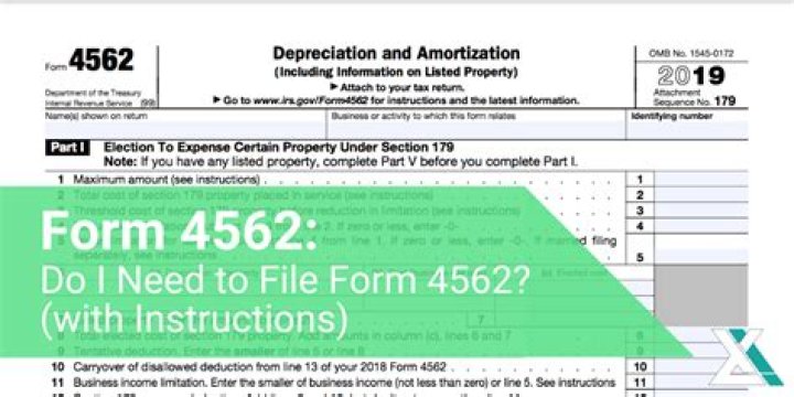 Does Form 4562 need to be filed?