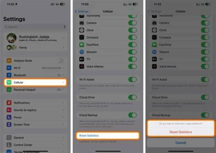 How do I check my data usage on Verizon iPhone?