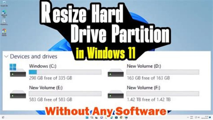 How do I resize a partition in Windows 7?