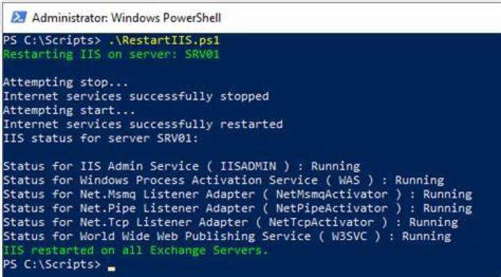 How do I stop IIS service?