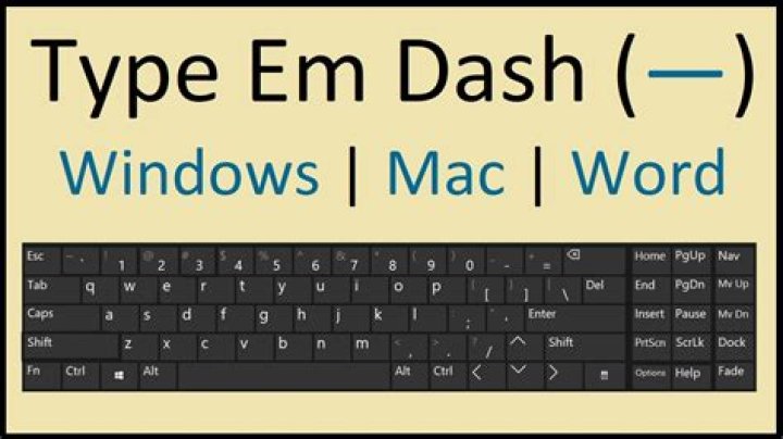 How do I type an em dash in Windows?