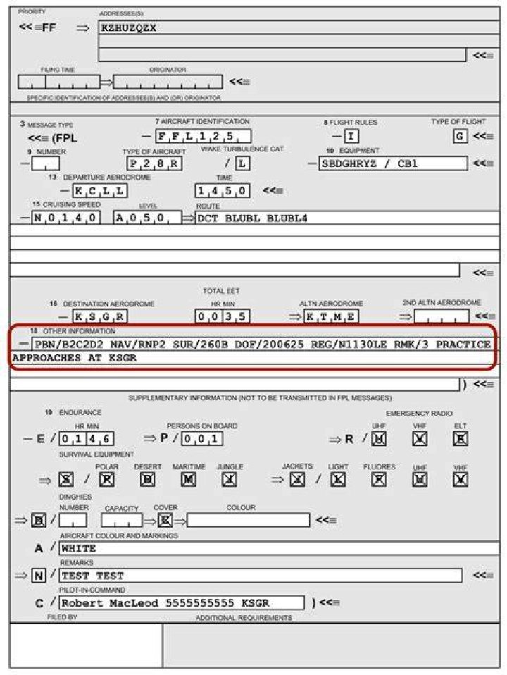 How do I write a flight plan?