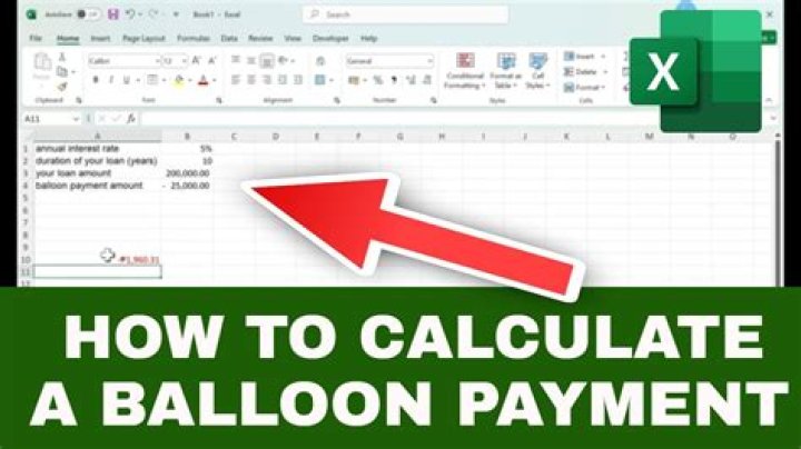 How do you calculate a balloon payment?