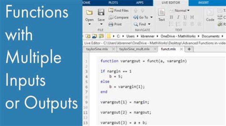 How do you input multiple values in Matlab?