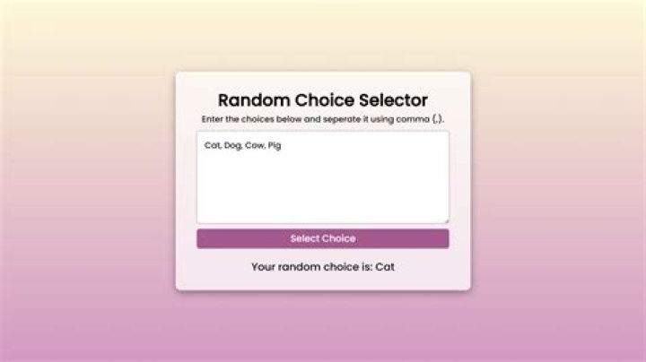 How do you make a random choice in JavaScript?
