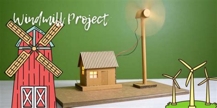 How do you make a windmill for a school project?