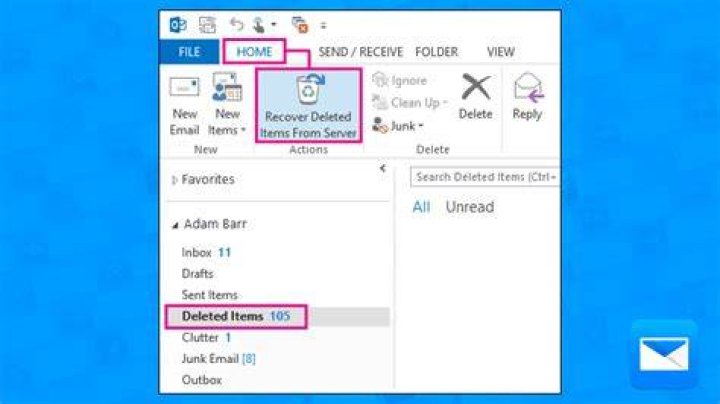 How do you retrieve a deleted email?