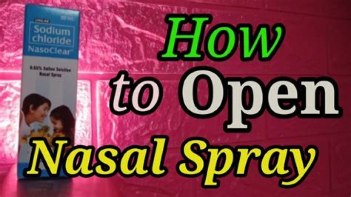 How do you use sodium chloride spray?