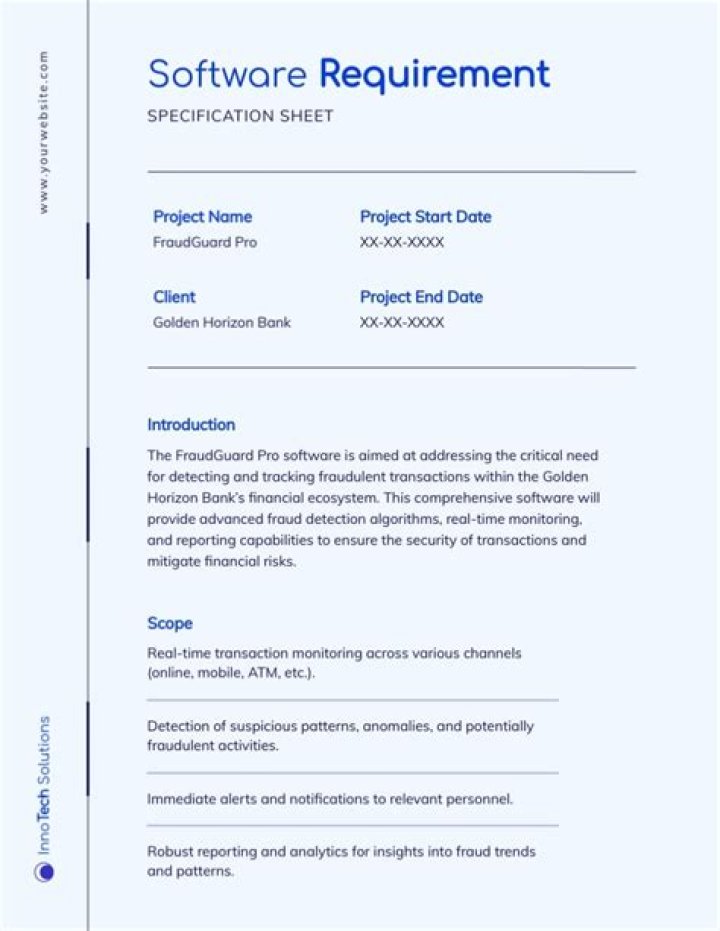 How do you write a software requirements specification?