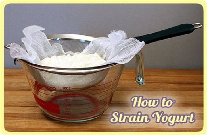 How is Greek yogurt strained?
