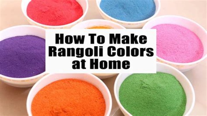 How is the rangoli powder made?