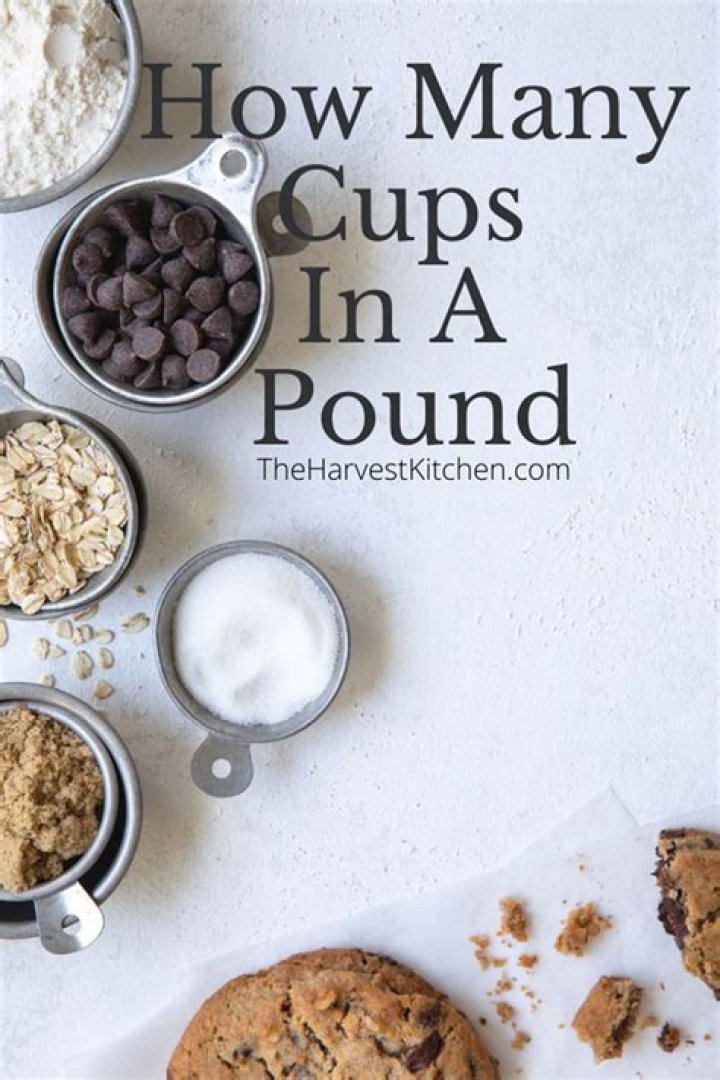 How many cups is a 1/2 pound?