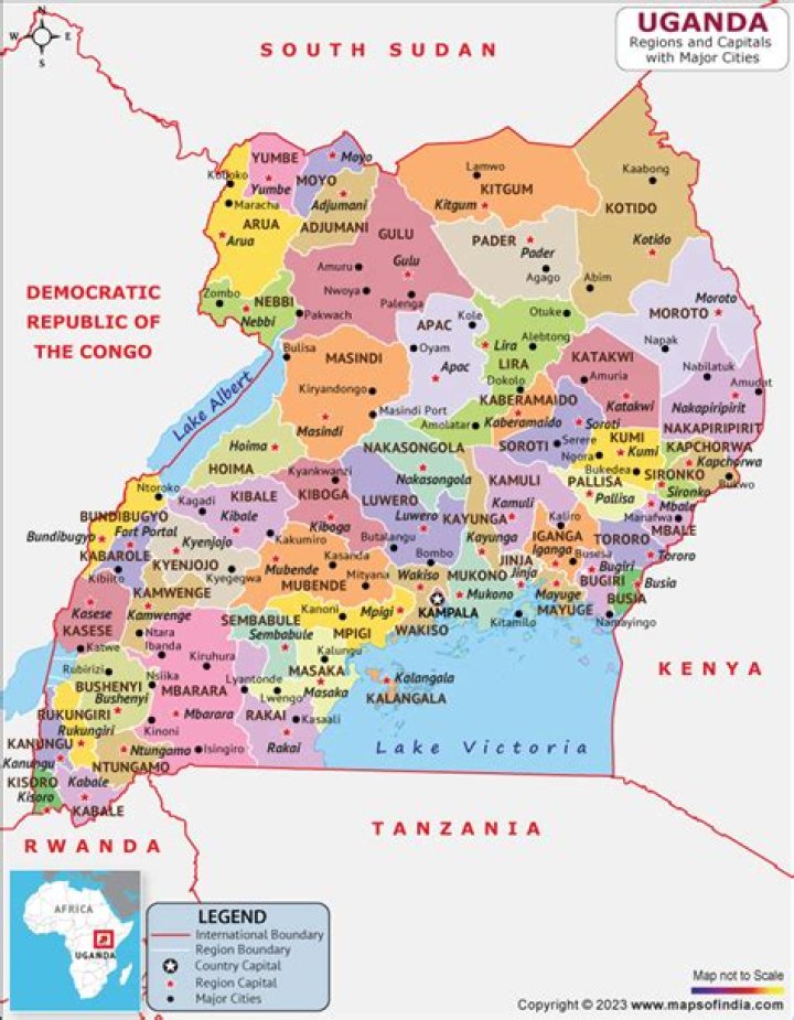 How many roads are in Uganda?