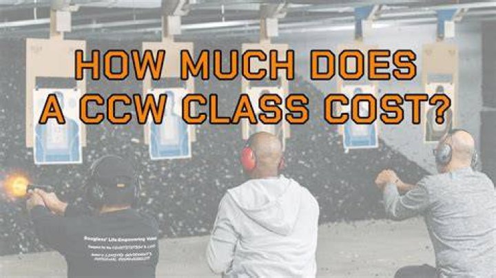 How much does the CCW cost?
