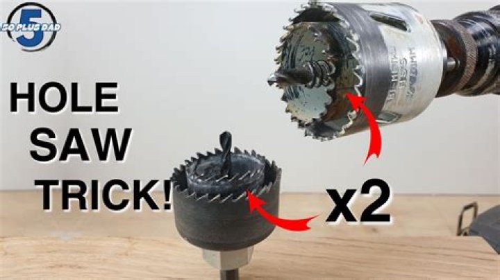 How thick can a hole saw cut?