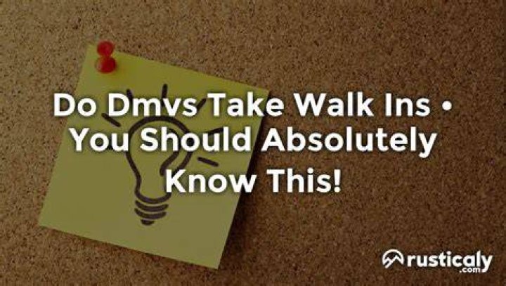 Is Florida DMV taking walk ins?
