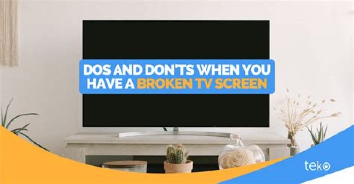 Is it worth replacing broken TV screen?