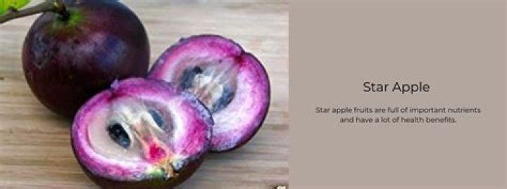 Is star apple good for you?
