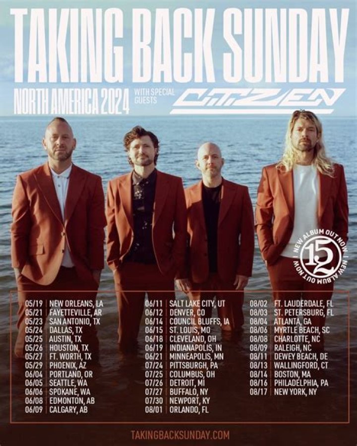 Is Taking Back Sunday going on tour?