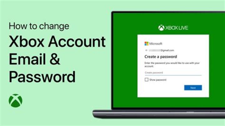 Is Xbox password same as email password?