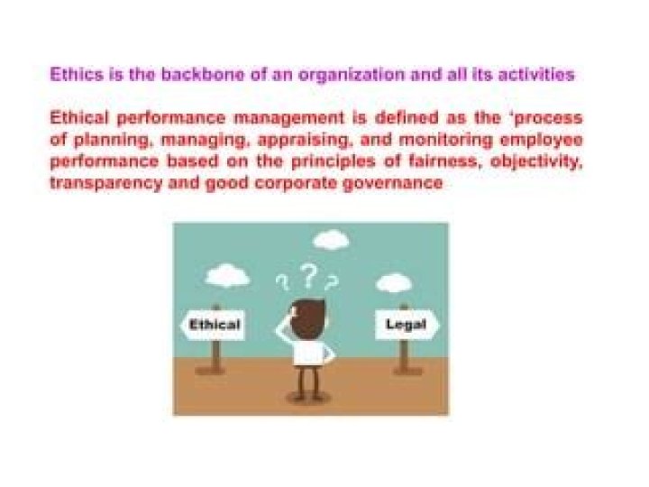 What are the ethical issues in performance management?