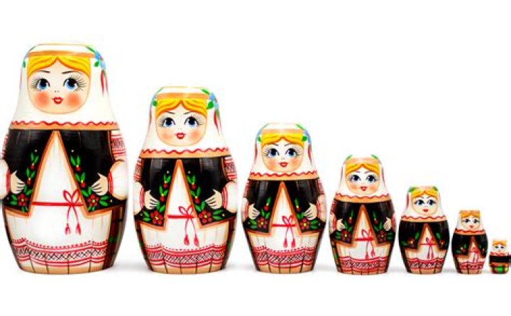 What are Ukrainian nesting dolls called?