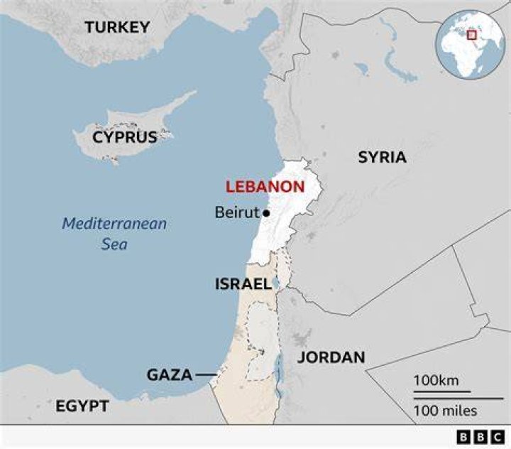 What countries are by Beirut?