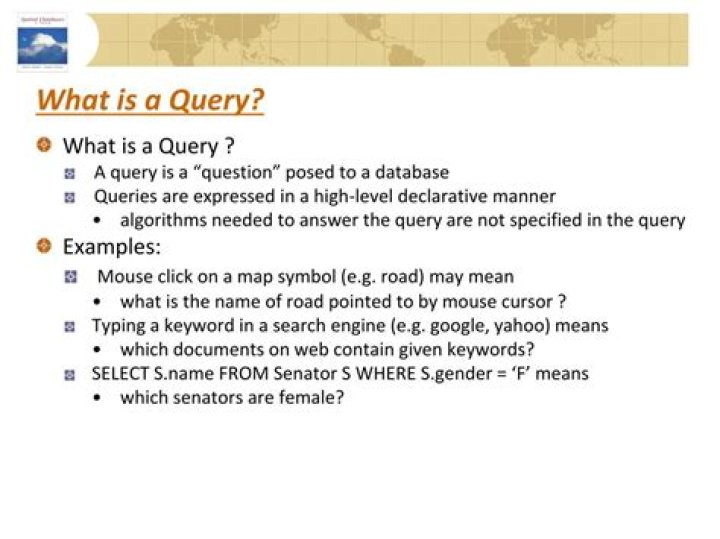 What does queried mean?