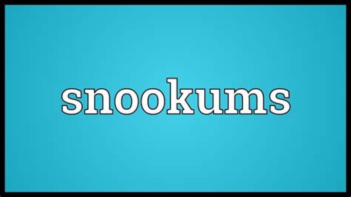 What does snookums actually mean?