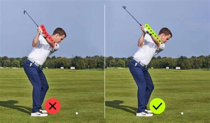 What does your right shoulder do in the golf swing?