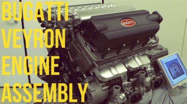What engine does the Bugatti Veyron use?