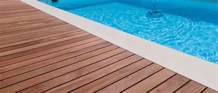 What is used to texture pool deck?