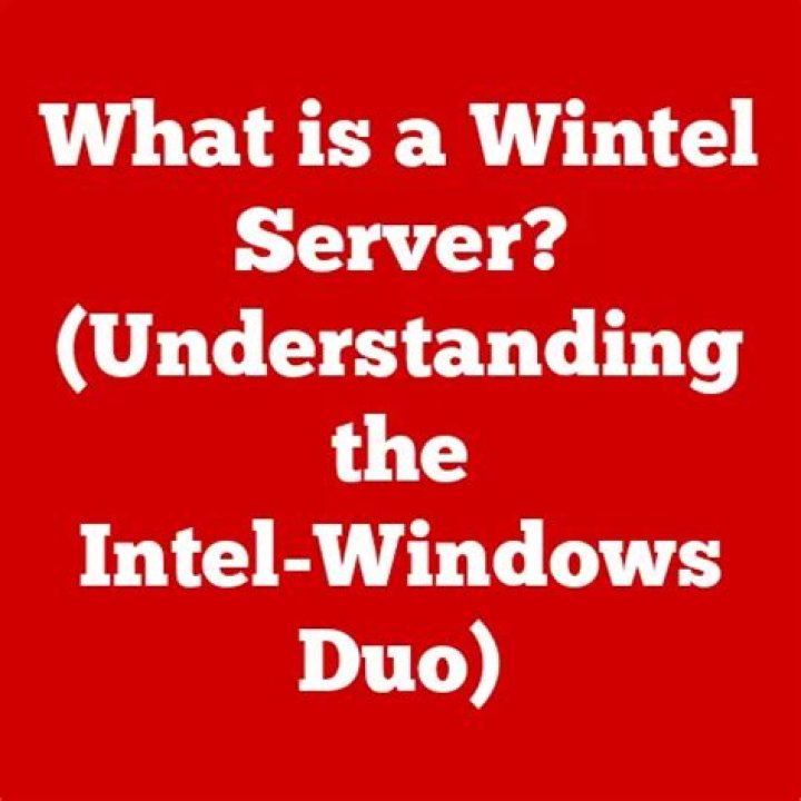 What is Wintel server administration?