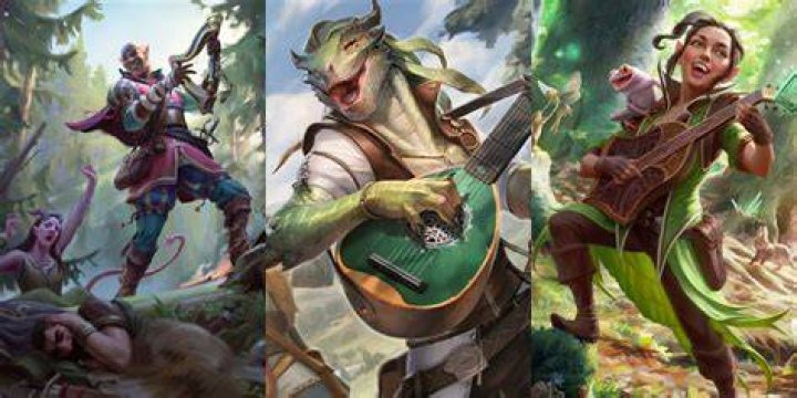 What musical instruments do elves play?