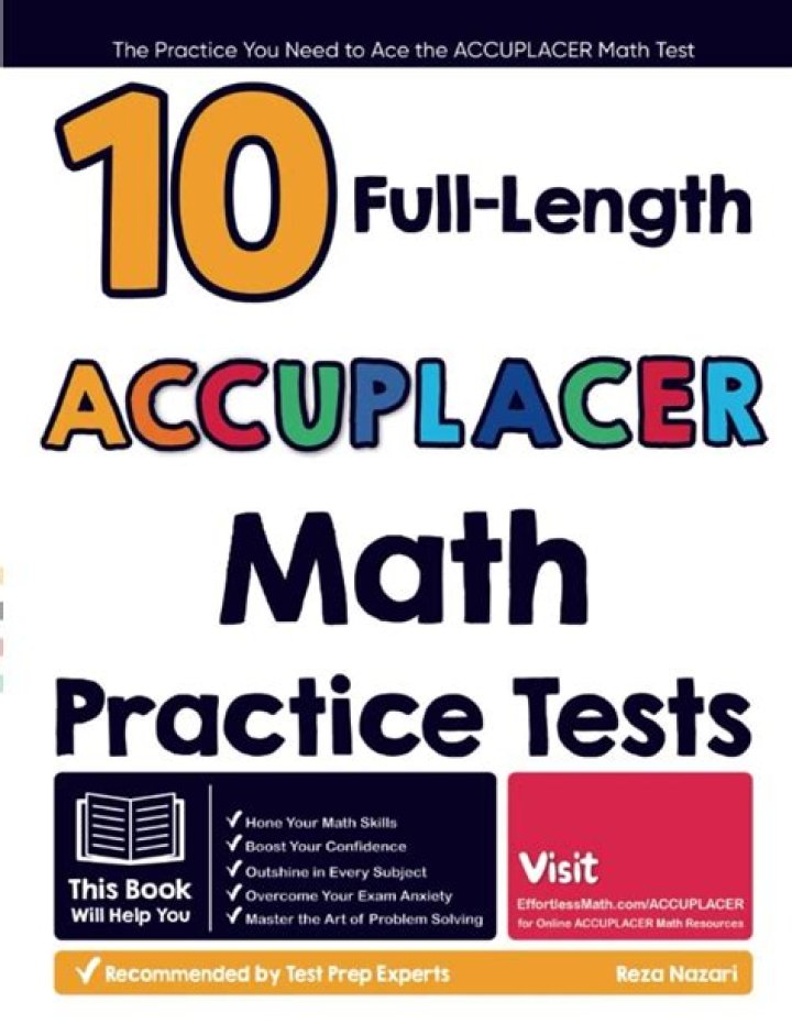 What should I study for the accuplacer math test?