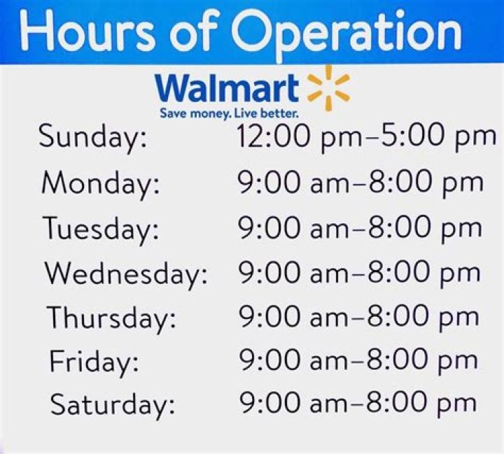 What time Walmart opens today?