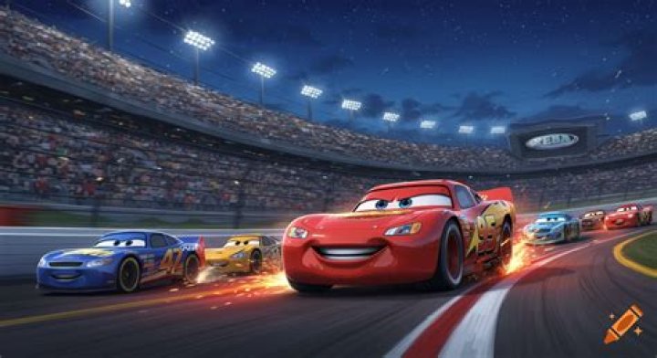 What track does Lightning McQueen race on?