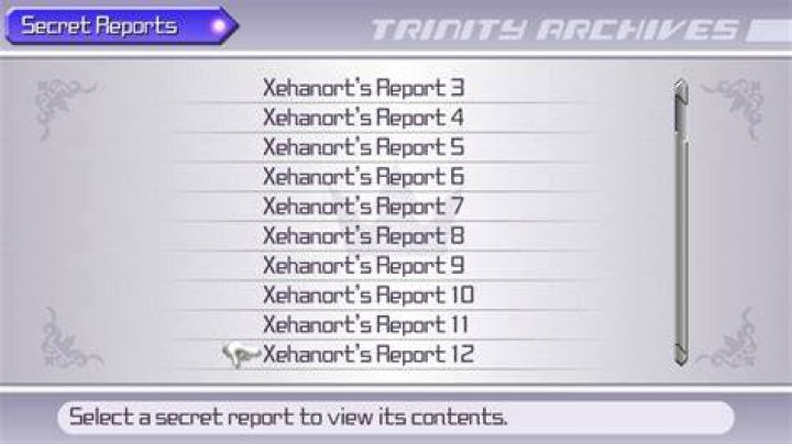 Where is the xehanort report?